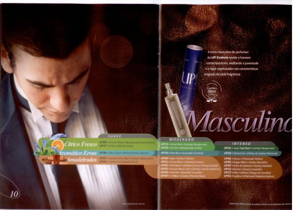 LINHA MASCULINA PARA HOMENS MARCANTES